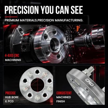 CMO 10mm 5x114.3/5x4.5 Wheel Spacers 67.1-73.1 Hubcentric Bore 2PCS - color: Silver, size: 10mm (2pc)