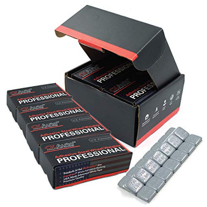 CKAuto 1/2oz, 0.5oz, Adhesive Stick-On Wheel Weights Gray 4Boxes 252oz Case - color: Grey, size: 504PCS