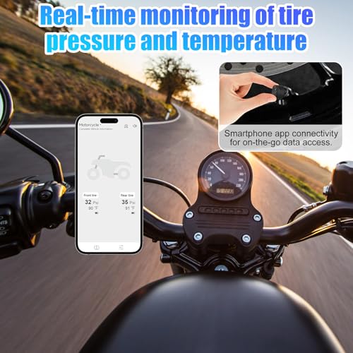 Bluetooth Motorcycle TPMS Tire Pressure Monitoring System