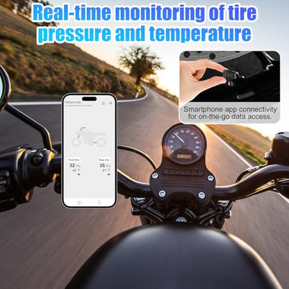 Bluetooth Motorcycle TPMS Tire Pressure Monitoring System