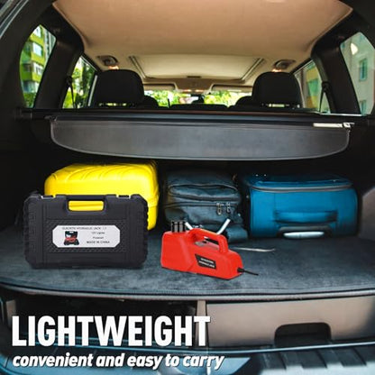 ROGTZ Electric Car Jack Kit 5T Portable Lightweight Auto Hydraulic Car Lift - color: Red