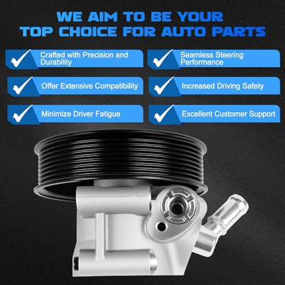 20-5206 Power Steering Pump Fit for 2011-2016 F250 F350 Super Duty - size: 20-5206