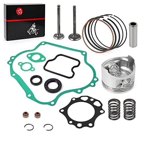 290cc FE290 Engine Rebuild Kit Oversize 0.25mm Piston & Ring Gasket Seal Intake Exhaust Valve Compatible with Club Car Golf Cart DS Predent 1016447 1016448 1023047-01