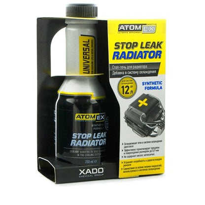 XADO ATOMEX Stop Leak Radiator Coolant Additive - Repair Seal, Restore Radiator Fluid Fix and Prevent Future Leaks (Bottle, 250 ml)