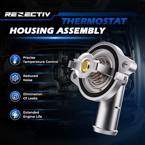 Upgraded Aluminum Engine Coolant Thermostat Housing Assembly For Dodge - color: 902-3035