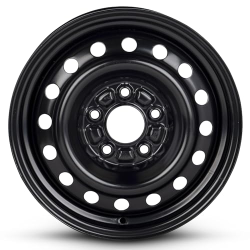 For 2007-2012 Hyundai Elantra 15 Inch Black Painted Steel Rim - OE Direct Replacement - Road Ready Car Wheel - size: Fits: 2007-2012 Hyundai Elantra - 15" x 5.5"