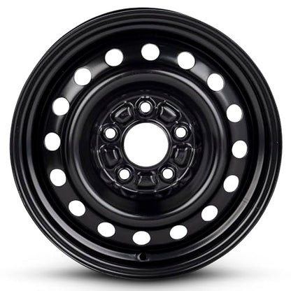 For 2007-2012 Hyundai Elantra 15 Inch Black Painted Steel Rim - OE Direct Replacement - Road Ready Car Wheel - size: Fits: 2007-2012 Hyundai Elantra - 15" x 5.5"