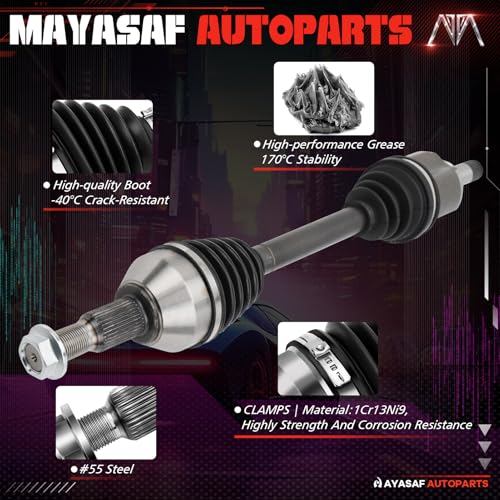 66-1465 66-1466 Front CV Axle Shaft Assembly - size: 661465*1+661466*1
