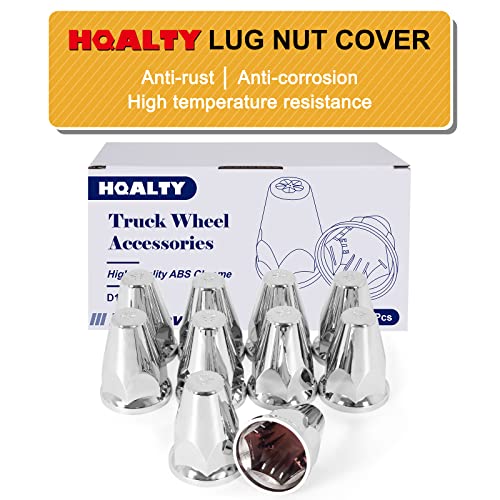 60Pcs Lug Nut Covers 33mm Bullet Flanged ABS Chrome Plastic Push-on Anti-Rust Standard Flanged Nut Covers for Semi Trucks, Trailers, Trucks, RVs - color: 60 PCS