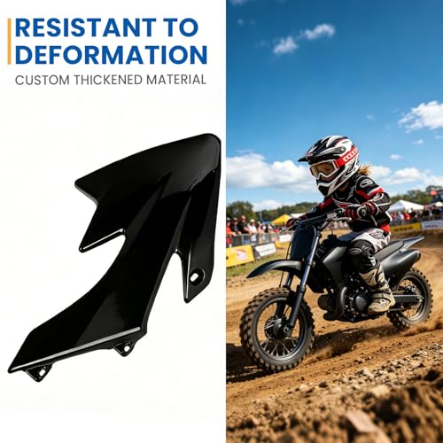 Thickened Plastics Kit, Hyssk Red & White Dirt Bike Fairings Fenders for Honda CRF50 XR50 CRF XR 50 SSR Trail Pit Bike