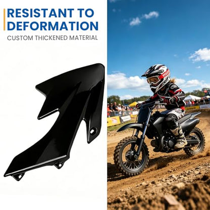 Thickened Plastics Kit, Hyssk Red & White Dirt Bike Fairings Fenders for Honda CRF50 XR50 CRF XR 50 SSR Trail Pit Bike