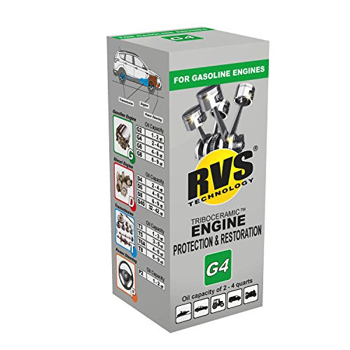 G4 Engine Oil Treatment, for Gasoline Engines with a Motor Oil Capacity up to 4 quarts; Save Fuel, Boost Power and Safely Restore and Protect Your Car, Truck, and All Other Engines - size: 4 Qts