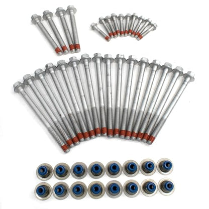 Truck Replace Camshaft Kit mit LS Performance Parts Head Gaskets Oil Seals Bolts Timing Cover Gasket Compatible with GMC Chevrolet 4.8/5.3/5.7/6.0 1997-2006 - color: With MLS Head Gasket Set & Bolts