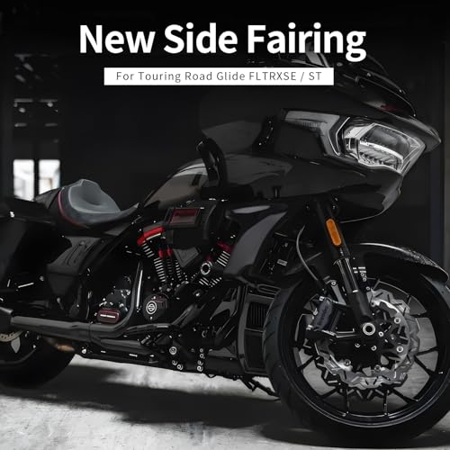 Side Fairing Panel Bracket Motorcycle Fairing Support Brackets Kit for Harley Touring CVO Road Glide ST FLTRXSTSE 2024 FLTRXSE 2023 (Vivid Black) - color: Vivid Black