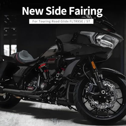 Side Fairing Panel Bracket Motorcycle Fairing Support Brackets Kit for Harley Touring CVO Road Glide ST FLTRXSTSE 2024 FLTRXSE 2023 (Vivid Black) - color: Vivid Black