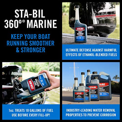 STA-BIL 360 Marine Fuel System Treatment, 1 Gallon - size: 1 Gallon