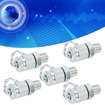 Hydraulic Test Adapter Coupling Connector Thread for Hydraulic Systems High Pressure Hose Fitting Measuring Tool Sealing Point Test(ZG1/4) - size: ZG1/4
