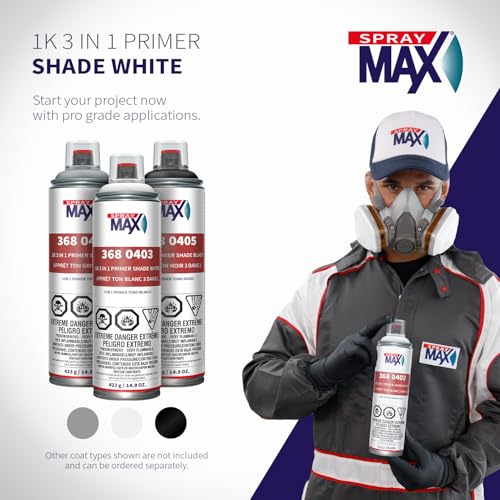 SprayMax 1K 3in1 Primer White | All-in-One Primer | Automotive Spray Paint - color: White