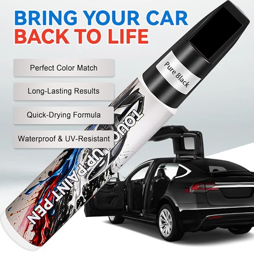 Pearl Black Touch Up Paint for Cars, Car Paint Scratch Repair, Auto Paint Repair Pen, Automotive Scratch Remover, Professional Seamless Coverage, Color Accurate, Long lasting Adhension, Fast Drying - color: Universal Pearl Black