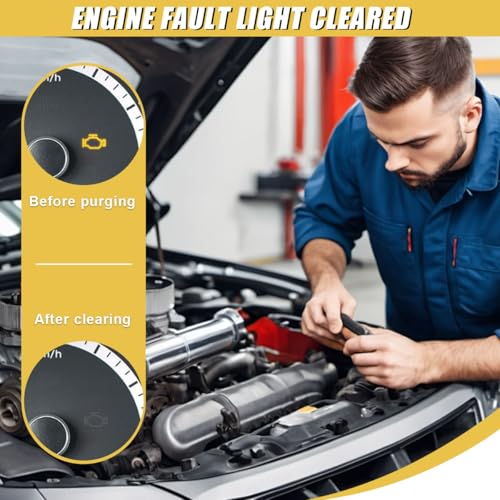 ZIMISI OBD2 Scanner Reader, Car Code Reader Connect to Phone, Auto Diagnostic Scan Tool, OBD2 Scanner for Reset/Clear Car Engine Error Code, Fits iPhone & Android