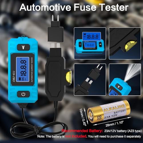 Car Circuit Tester Fuse Tester Automotive Current Tester Blade Fuse Max 48V, Circuit Measure AmpFuse Buddy, Automotive Blade Checker Fuses Box Current Test - color: B1