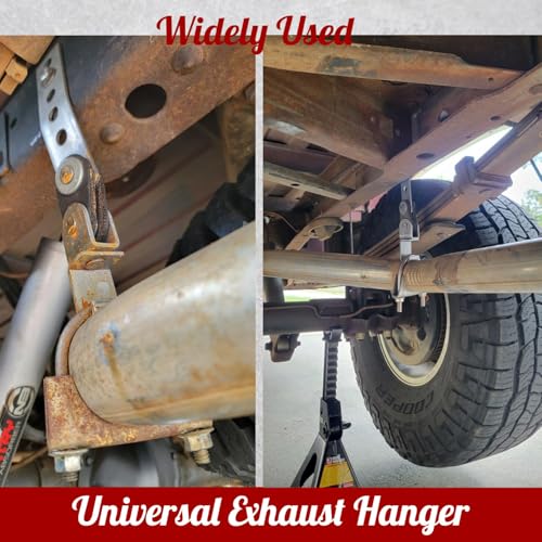 4Pcs Swivel Exhaust Hanger Heavy Duty Universal Muffler Hanger Bracket
