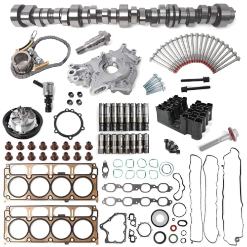 5.3L L83 AFM Camshaft Kit with Oil Pump Head Gasket Set, Fit for 2014-2018 Chevrolet Silverado Suburban Tahoe GMC Sierra Yukon Gen V Engine, Replace #12619823 12569256 - color: L83 5.3L AFM Camshaft Complete Kit