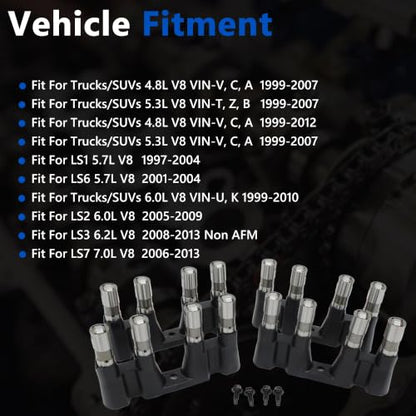 AUCERAMIC E1840P 4.8L 5.3L 5.7L 6.0L Stage 2 Camshaft Kit for Chevrolet GMC