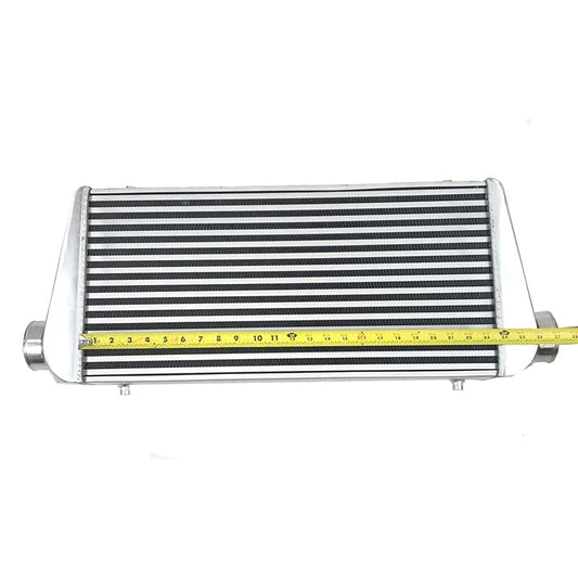Aluminum Front Mount Turbo Racing Intercooler Overall Size 31x12x4" 3" Inlet/Outlet Universal