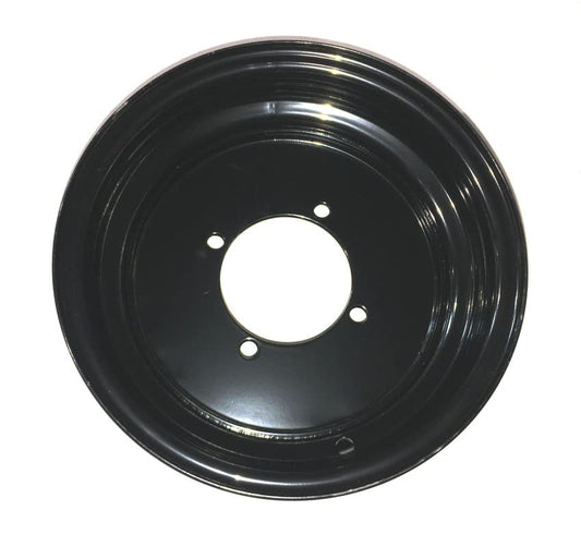 Replacement Front 10" Black Wheel/Rim, 4/110 Bolt Pattern for use on Hammerhead R-150 and Other Gokarts
