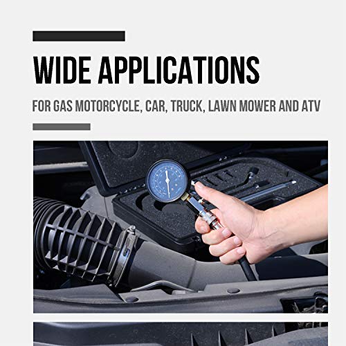 Lichamp Engine Compression Tester Automotive, for Car/Truck/Motorcycle