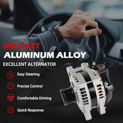 11326 Alternator Fit for Toyota Sienna 2007-2016 3.5L, Highlander 2008-2016, Venza 2009-2012, for Lexus ES350 2013-2018, RX350 2010-2015 3.5L, 150A 12V High Output Alternator OE 11326N 94757 - size: 11326 | 150A
