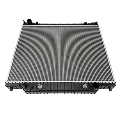 Torchbeam Core Radiator Compatible with E-150, E-250, E-150/E-250/E-350/E-450 Econoline/Club Wagon/Econoline Club Wagon/Super Duty, Econoline Super Duty (w/ 3/8 Transmission Oil Cooler Connections) - size: CU1995
