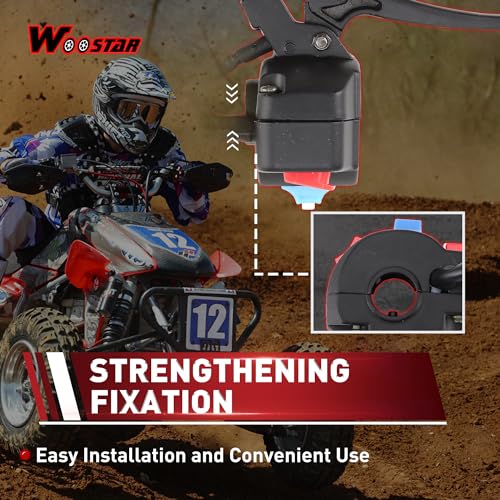 WOOSTAR 3 Function Handle Switch Assembly Replacement for 50cc 70cc 90cc 110cc 125cc Scooter Motorcycle - size: Left and Right
