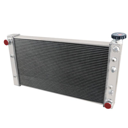 3 Row Aluminum Radiator for 1982-1994 Chevy S10 GMC S15 Jimmy SBC 350 Swap V8, Full Performance Aluminium Radiators, Automotive Replacement Radiator