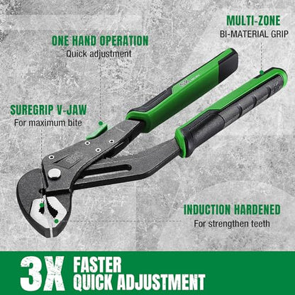 SK 5-Piece Pliers Set, Premium CR-V Steel, with EVA Foam Tool Organizer - size: 5-Piece Pliers Set