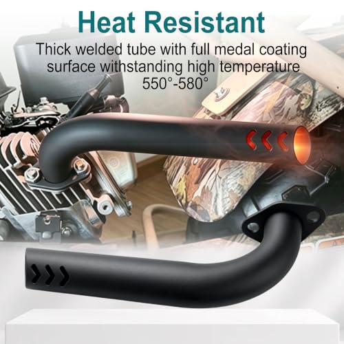 CT200U Mini Bike Exhaust Pipe Header Straight Pipe Go Kart