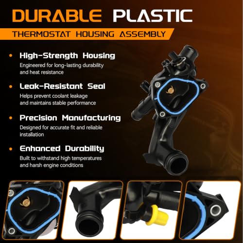 BRTEC 11538674895 Engine Coolant Thermostat Housing Assembly