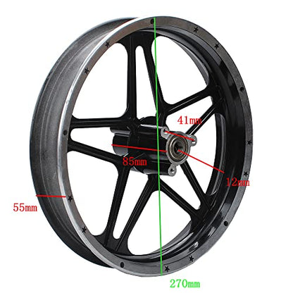 Aluminum alloy Rim Rear hub Pentagram hub 2.50-10 Apply To Mini Dirt Bike 49cc Dirt Bike Children's Bicycle 2-Stroke 49cc Motorcycle parts