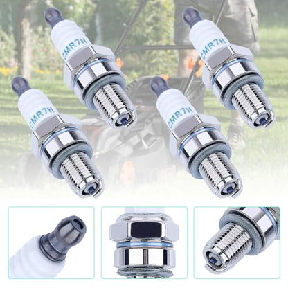 4 Pack CMR7H Spark Plugs, Spark Plug for Shindaiwa 3699-91867 Red Max 369991867, 506615101, 544260901, Sparkplug for Husqvarna 581362301 Stihl Redmax Blowers Brushcutters Trimmers Chain Saws - color: 4 Pack