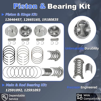 2.4 Timing Chain Kit w/Solenoid Water & Oil Pump for GM Chevy Ecotec 11-17