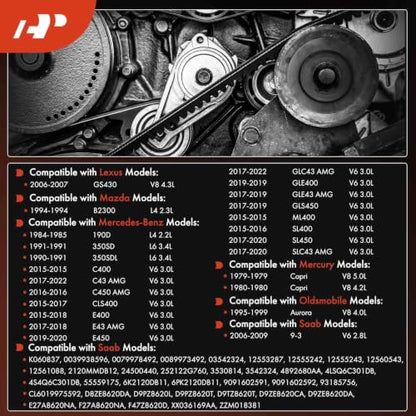A-Premium Serpentine Belt 6-Rib 83.68 In