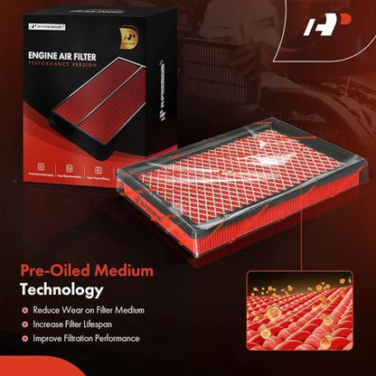 A-Premium High-performance Pre-oiled Engine Air Filter - style: Advanced Air Filter