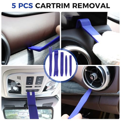 Car Dent Puller Kit,56PCS Dent Repair Tool,Paintless Dent Removal with Golden Lifter,Bridge Puller - style: 56PCS