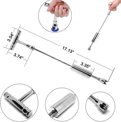 Manelord 46PCS Dent Puller- Car Dent Repair kit with Slide Hammer T-bar Dent Puller for Car Body Hail Dent Removal Dent Remover Automobile Body Repair