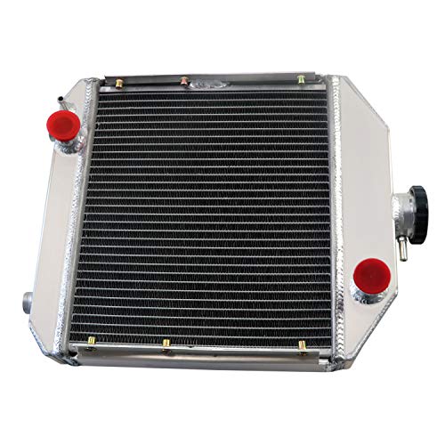 2 Row Radiator Compatible with Yanmar Tractor YM240 YM1700 YM2000 Aluminum Radiators Replacement #124460-44501