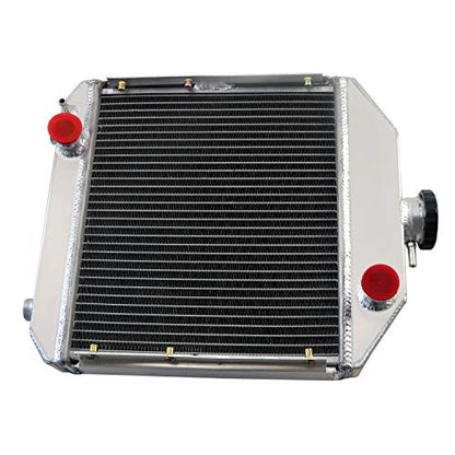 2 Row Radiator Compatible with Yanmar Tractor YM240 YM1700 YM2000 Aluminum Radiators Replacement #124460-44501