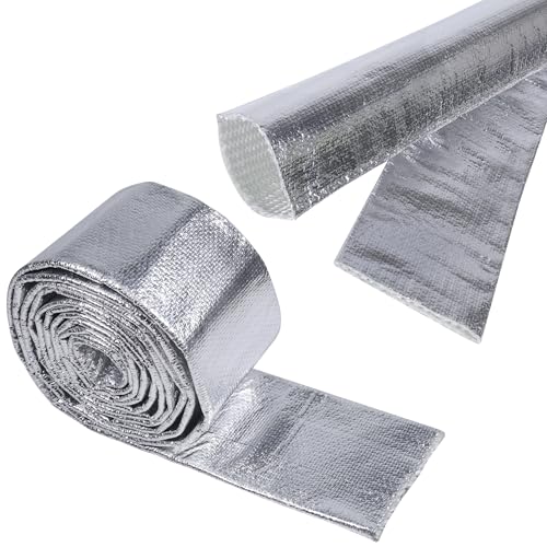 Automotive Heat Shield Sleeve 1-1/2"-22ft High Temp Sheathing Roll - size: 1-1/2"-22ft
