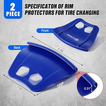 Motorcycle Tire Changing Tool Kit, Double Hole, Blue & Red, 4 Pcs - color: Blue & Red