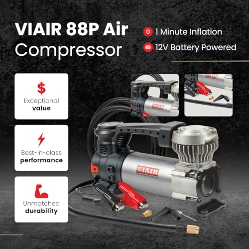 VIAIR 88P 00088 12V Portable Air Compressor Kit for Car and Truck Tires - style: Original 88P